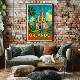 Orlando, Florida Enchanted Destination Poster
