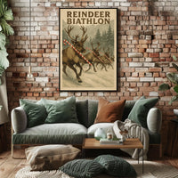 Reindeer Biathlon Poster