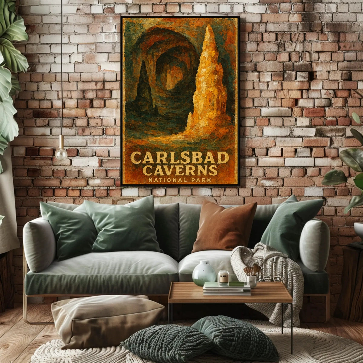 Carlsbad Caverns National Park Scenic Wanderlust Poster