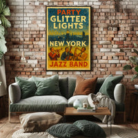 New York Jazz Night Poster