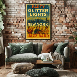 New York Jazz Night Poster