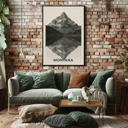 Montana Mountain Reflections Poster