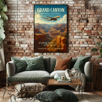 Grand Canyon Adventure Travel Vintage Poster