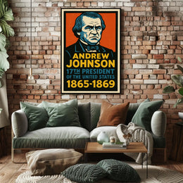Andrew Johnson 17th President Poster