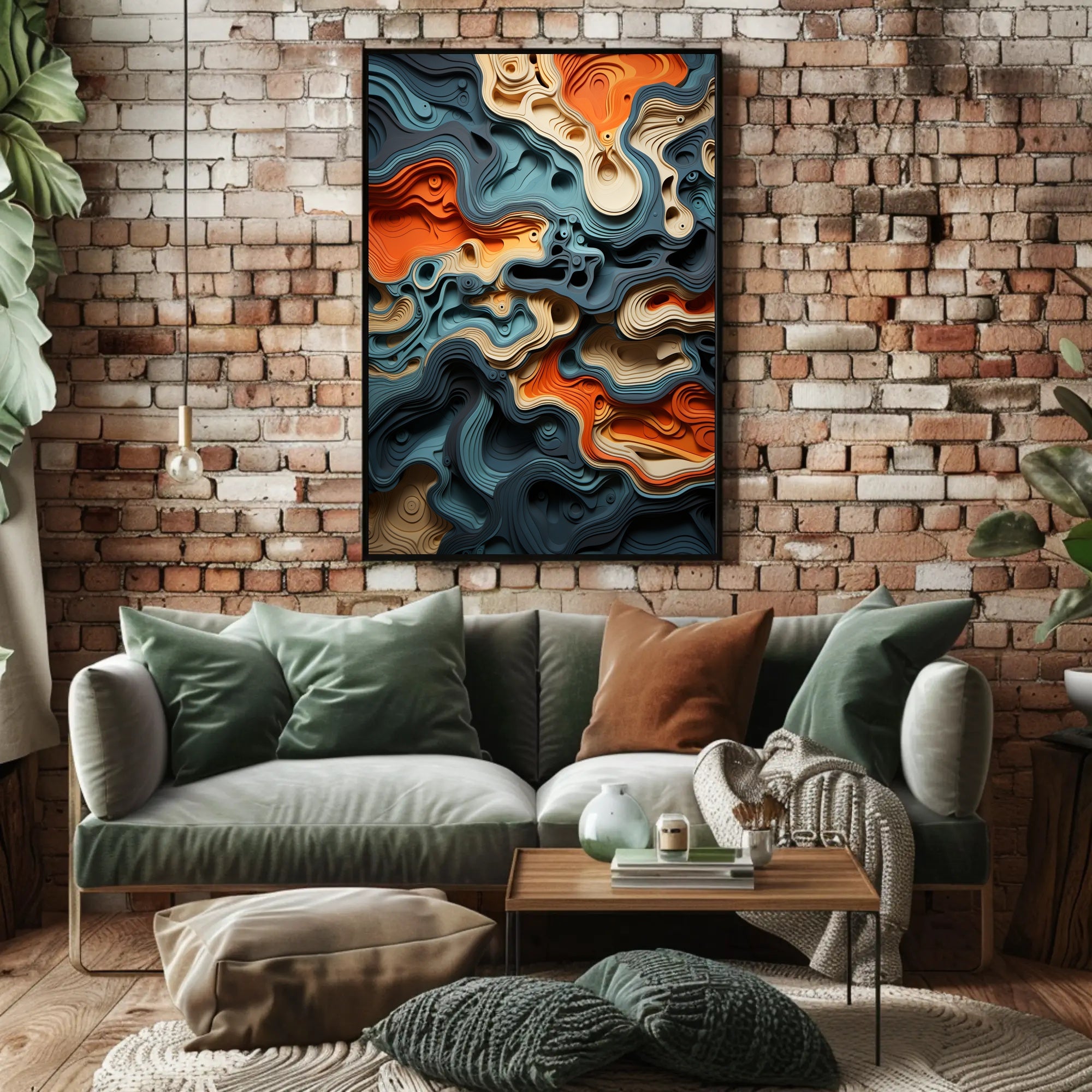 Abstract Topography Abstract Poster PosterGoat
