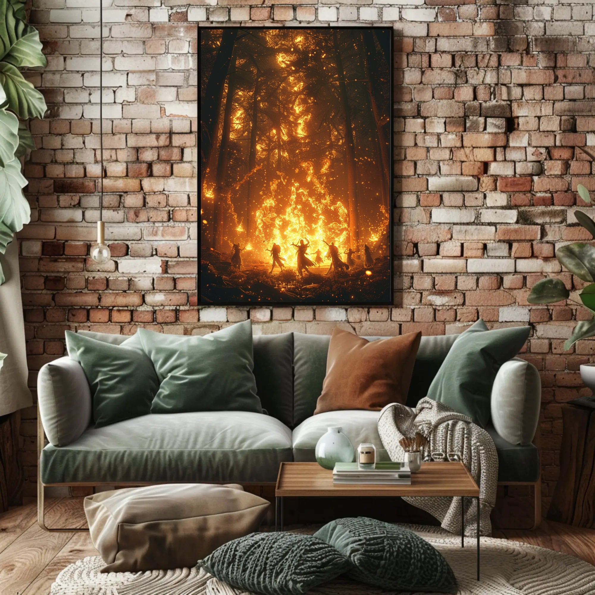Mystical Forest Ritual Fantasy or Mythology Poster PosterGoat