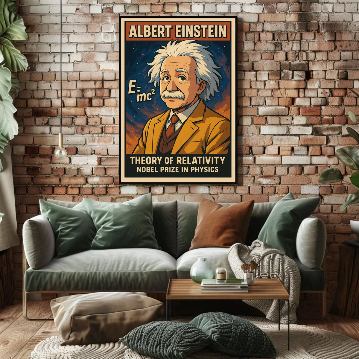 Einstein Relativity Vintage Scholarly Poster