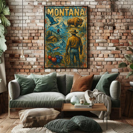 Montana Wilderness Adventure Poster