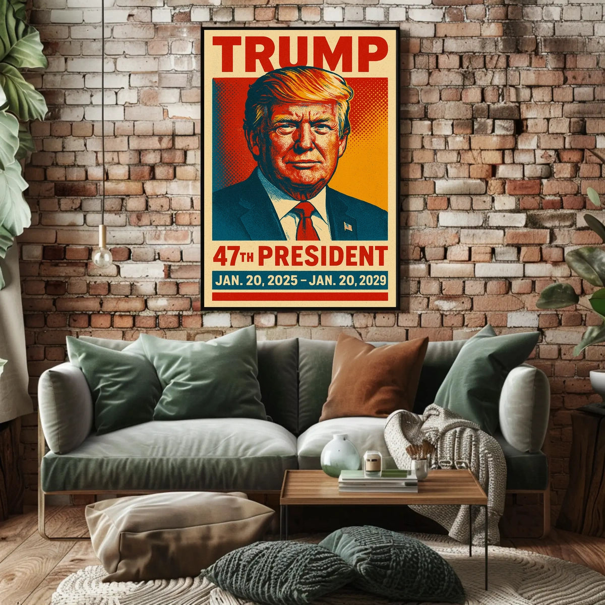 Trump 47th President Pop Art Wanderlust Poster