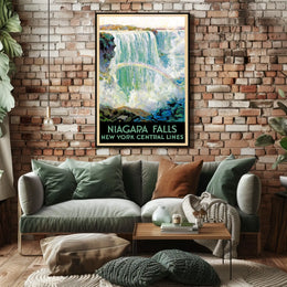 Niagara Falls Vintage Travel Poster