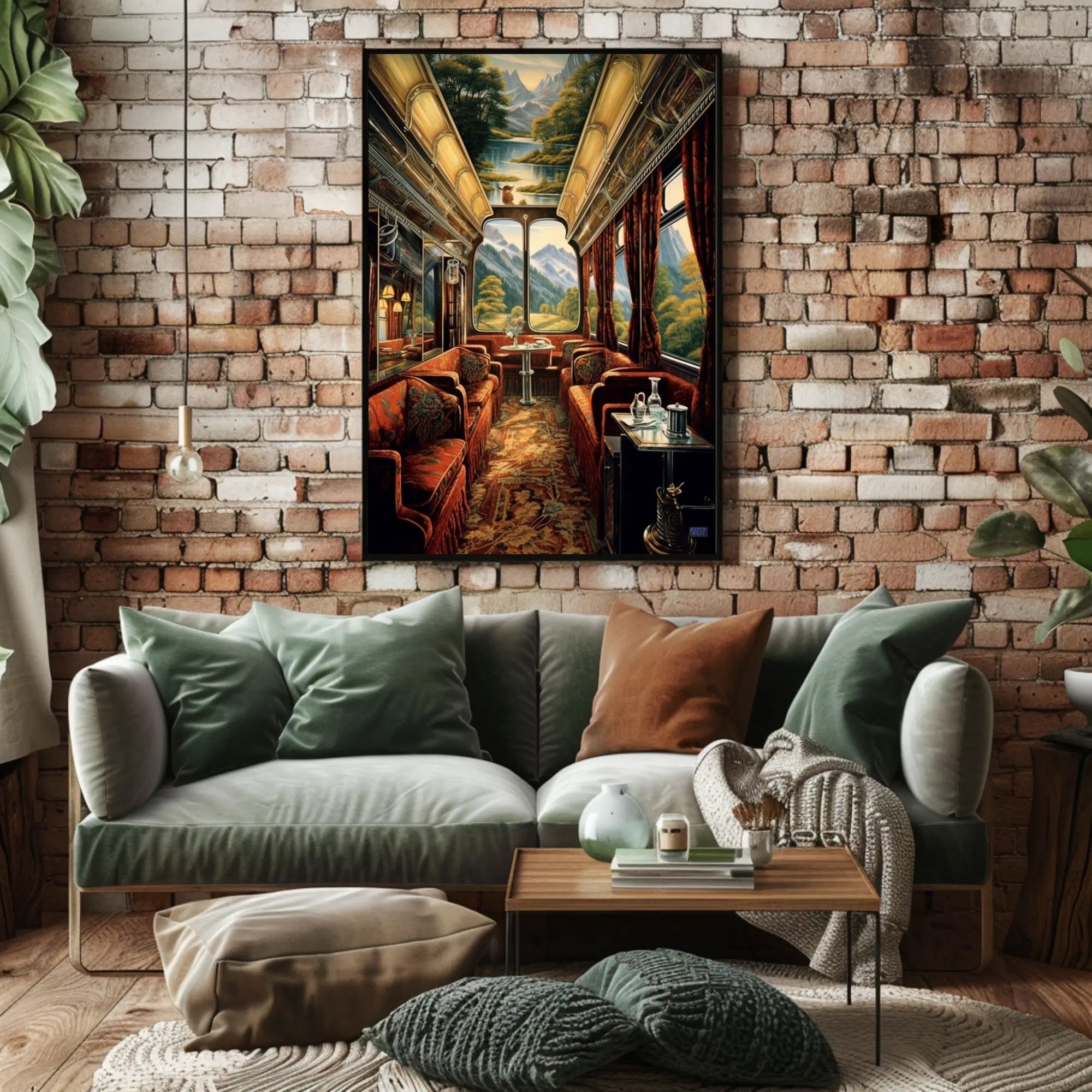 Luxurious Train Journey Poster