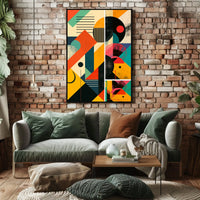 Geometric Abstraction Abstract Poster