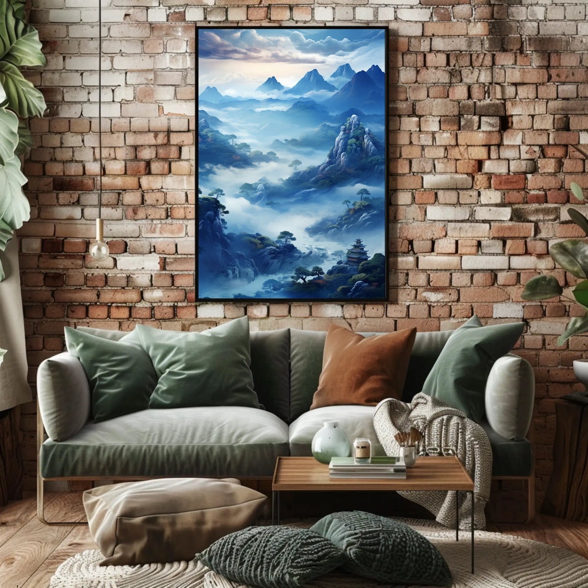 Mystical Mountain Landscape Poster