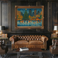 Winter Festivities in Detroit Poster