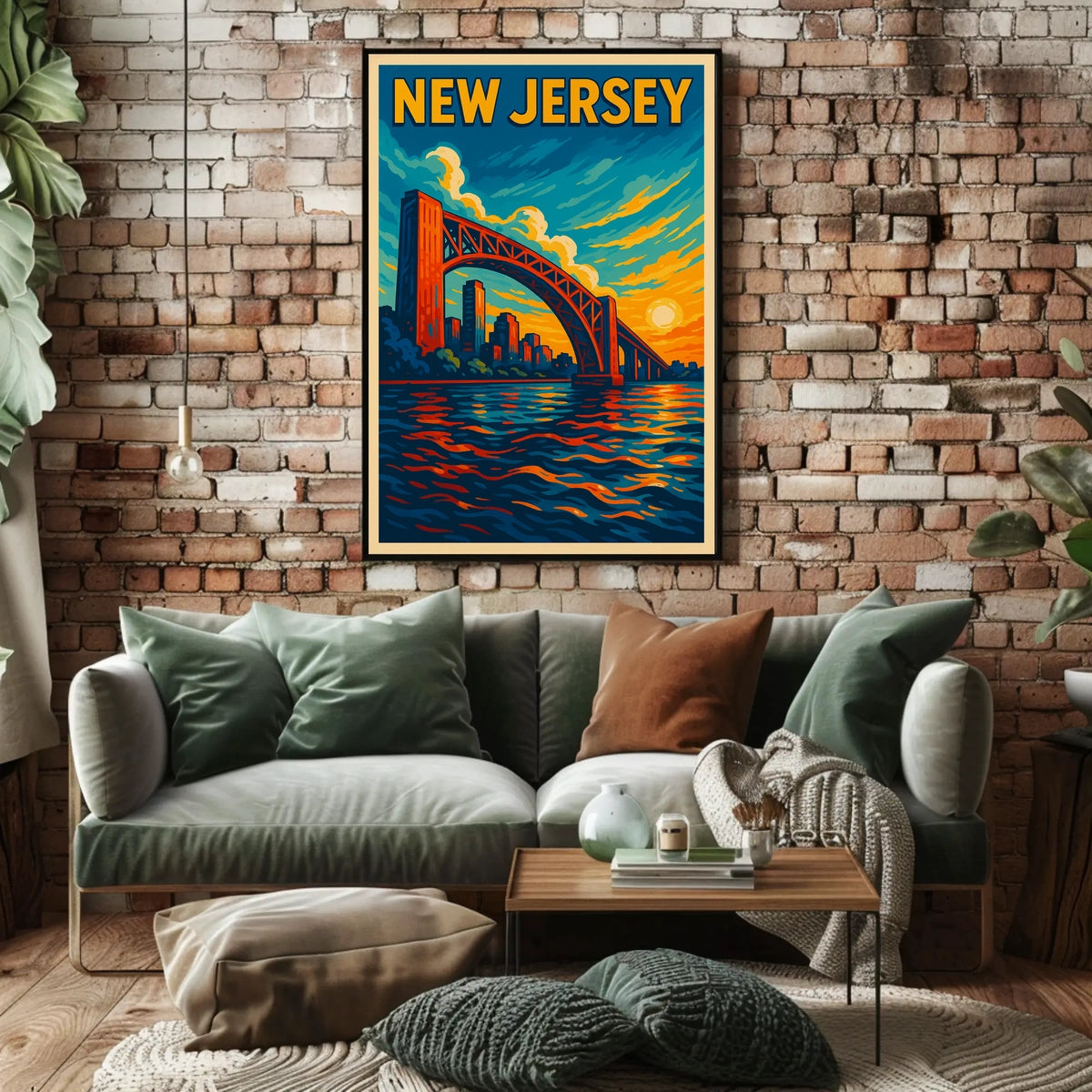 New Jersey Sunset Poster