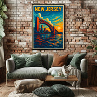 New Jersey Sunset Poster