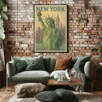 New York Poster Art Premium Museum Print For Living Rooms