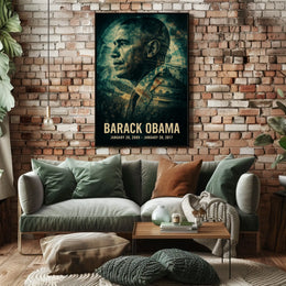 Barack Obama 44th President of the United States Double Exposure Poster