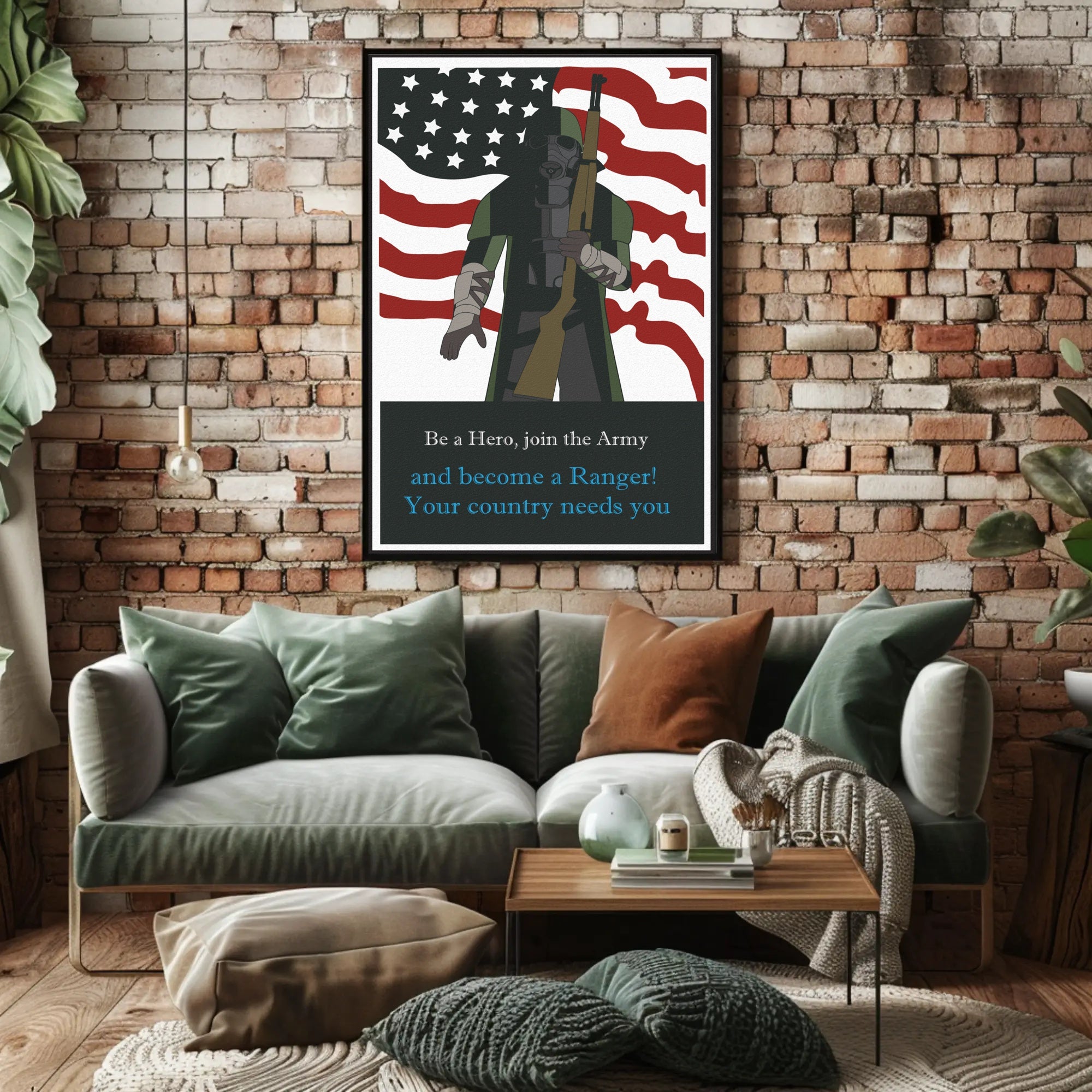 Join the Army: Be a Warrior - Military Recruitment Poster