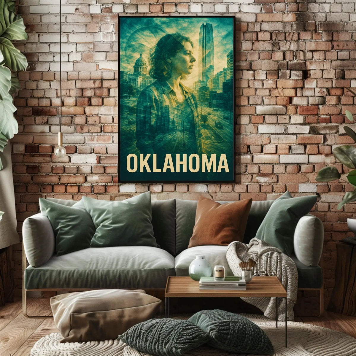 Oklahoma A Modern Reflection Poster
