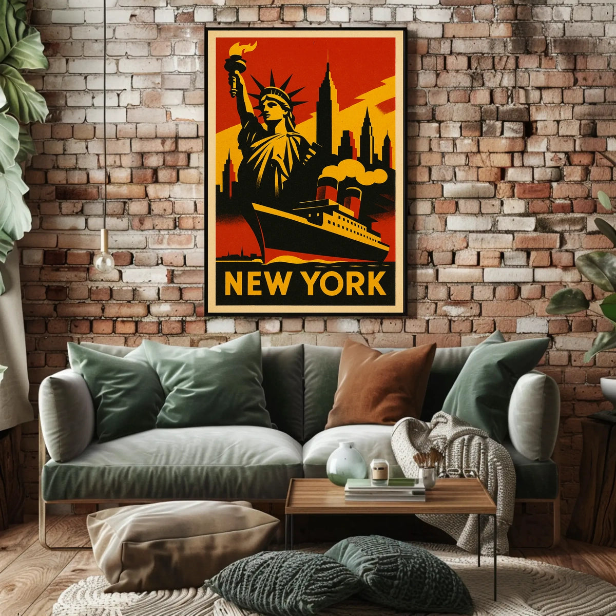 New York City Iconic Landmarks Poster