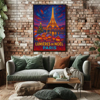 Lumières De Noël In Paris Poster