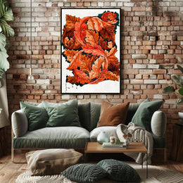 Autumn Leaves Artistry Poster