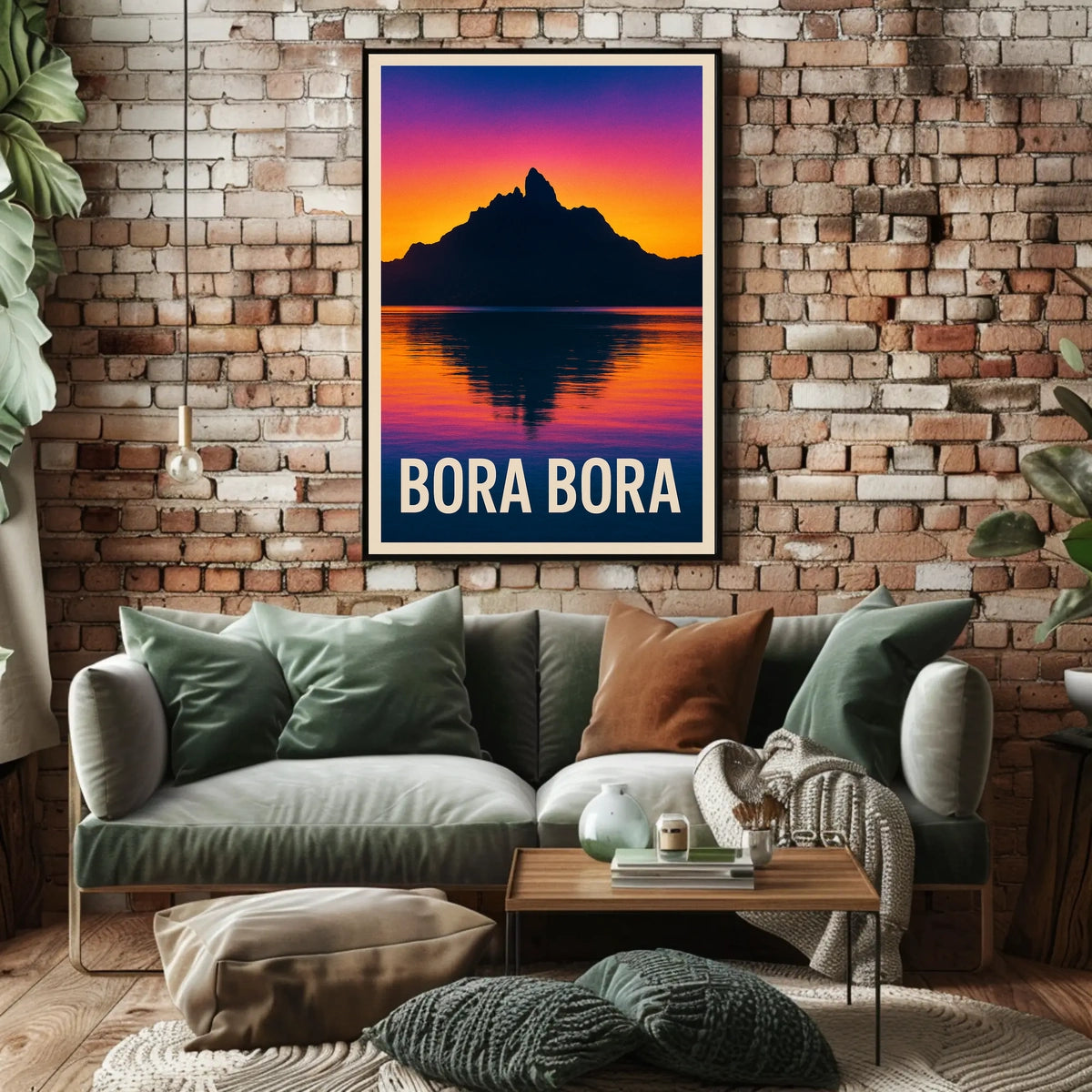 Bora Bora Sunset Poster