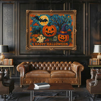 Halloween Urban Nightscape Cinematic Poster