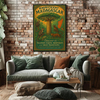 Magnificent Madagascar Adventure Vintage Travel Poster