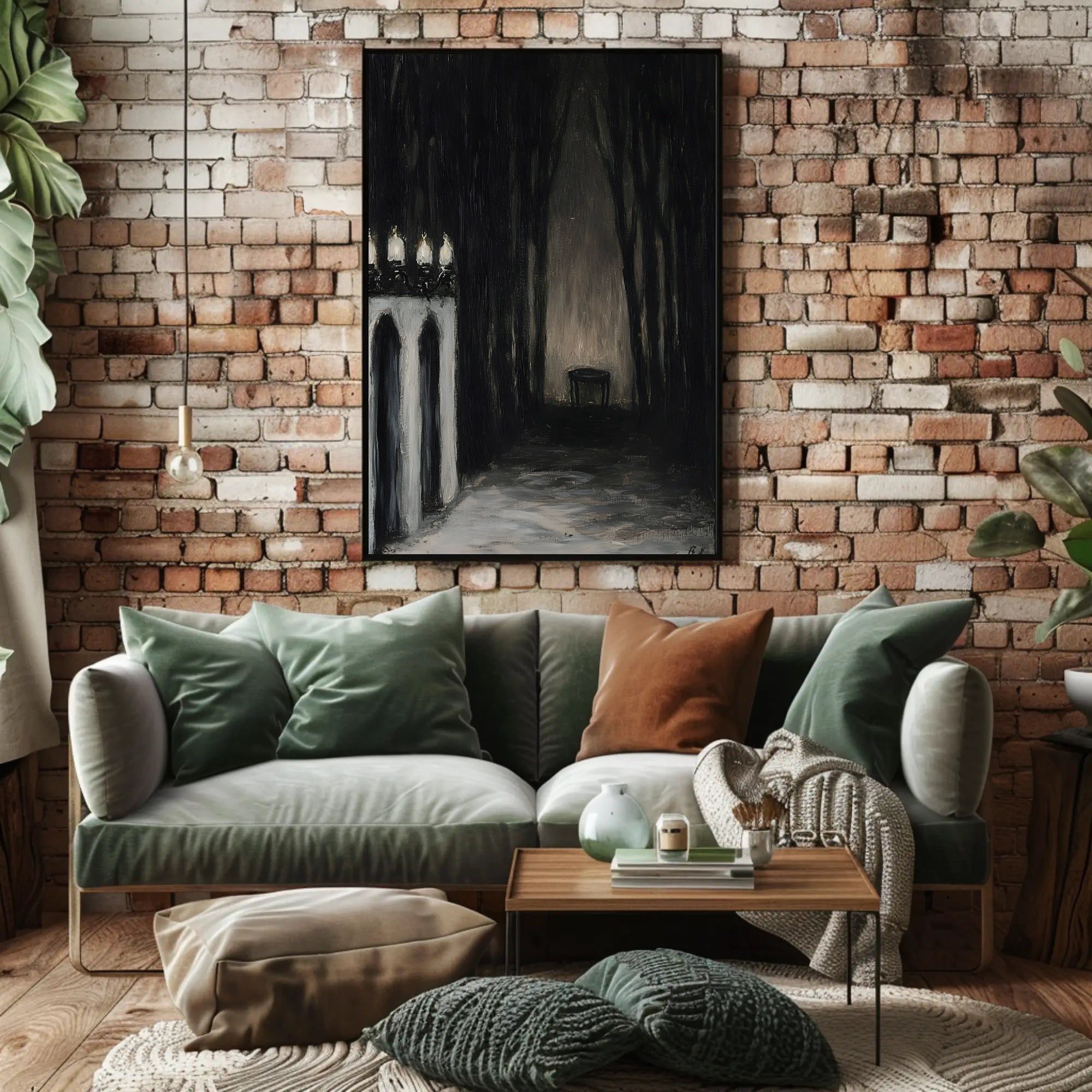 Mysterious Gothic Chiaroscuro Art Print - Abstract or Artistic Poster PosterGoat