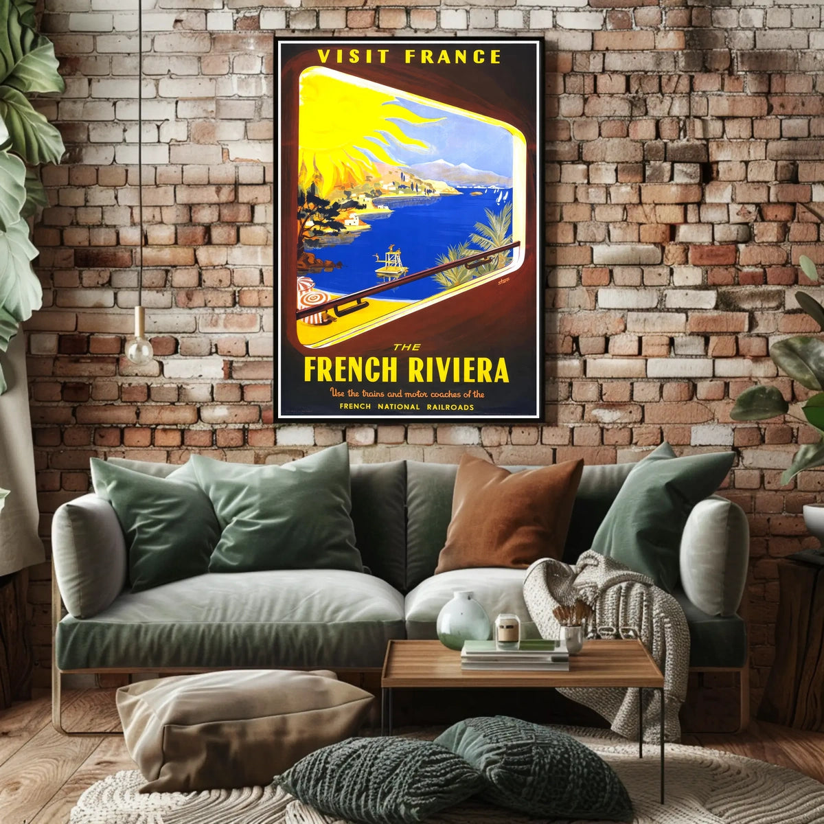 Visit France The French Riviera Poster