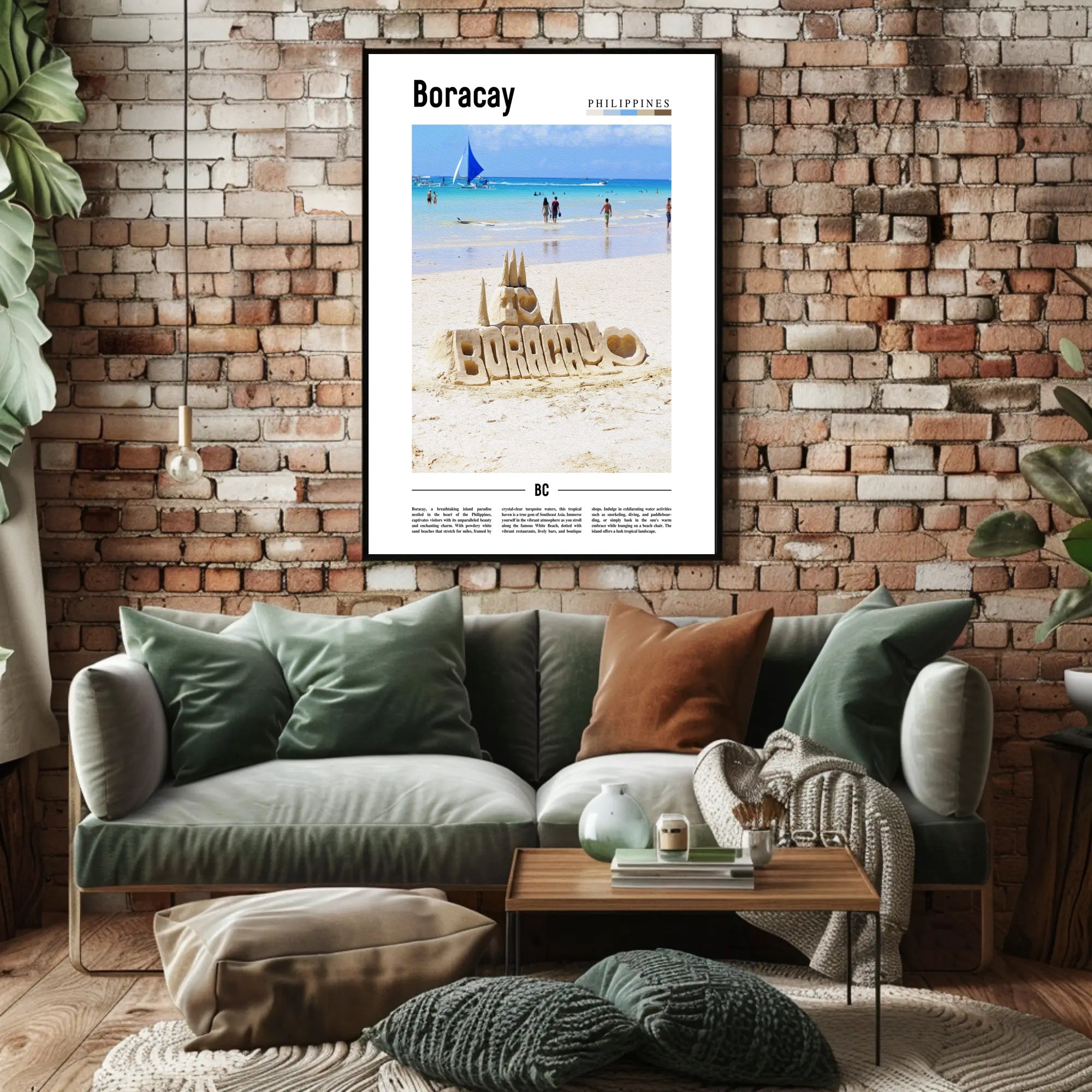 Boracay Beach Paradise Travel Poster PosterGoat