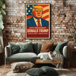 Trump Patriotic Vision Pop Art Poster