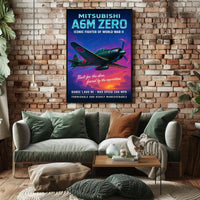 Mitsubishi A6M Zero Iconic Fighter Poster