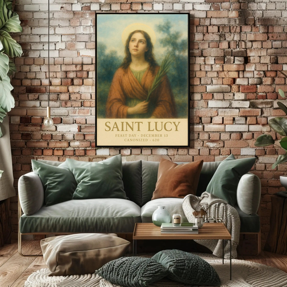 Saint Lucy Feast Day Poster