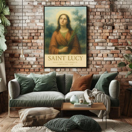 Saint Lucy Feast Day Poster