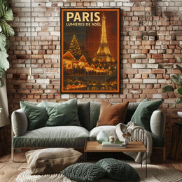 Paris Lumières De Noël Poster