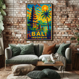 Bali, Indonesia Vibrant Paradise Poster