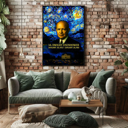 Dwight D. Eisenhower 34th President of the United States Presidential Masterpiece Series Poster
