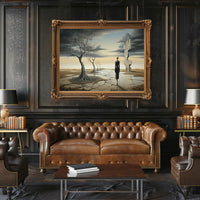 Surreal Solitude in Desert Dystopia Abstract or Artistic Poster
