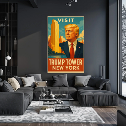 Visit Trump Tower New York Travel Art Poster