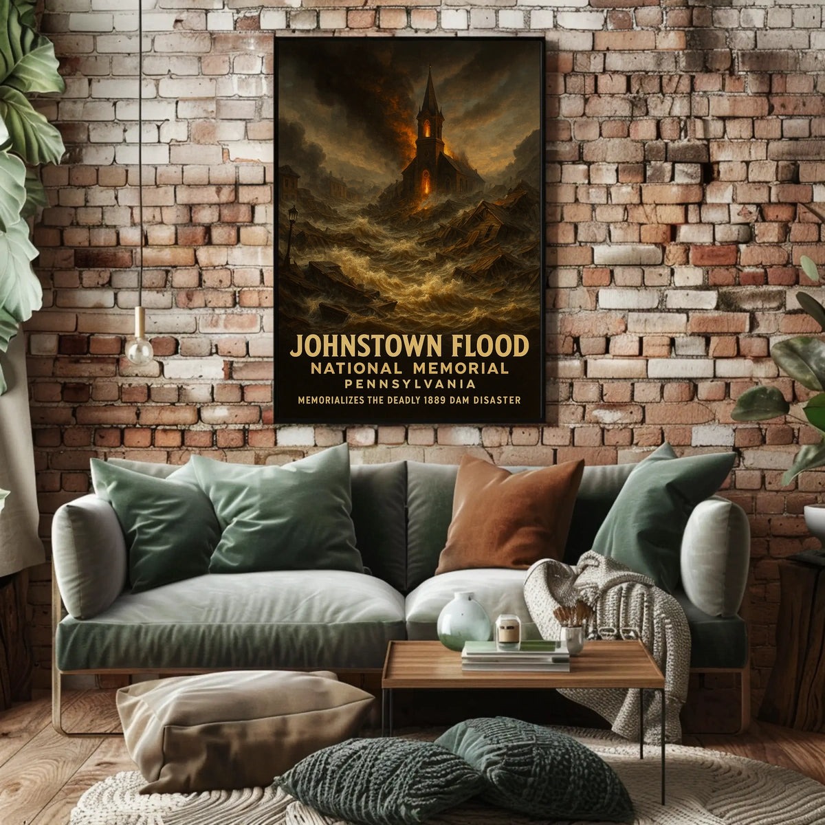 Johnstown Flood Memorial Poster