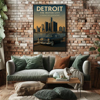 Detroit The Motor City Poster