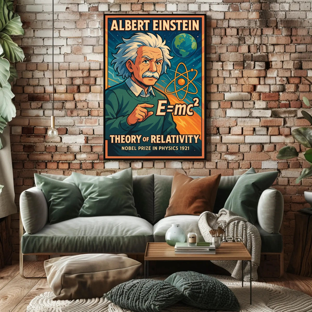 Einstein Relativity Scenic Academic Poster