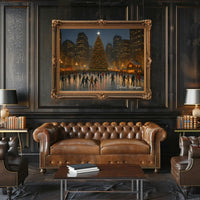 Winter Wonderland Detroit Cozy Photography Realism Poster