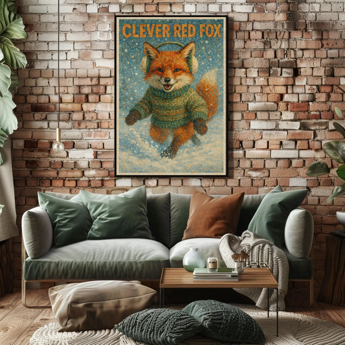 Clever Red Fox Poster
