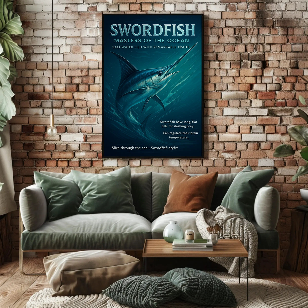 Swordfish Masters of the Ocean Poster