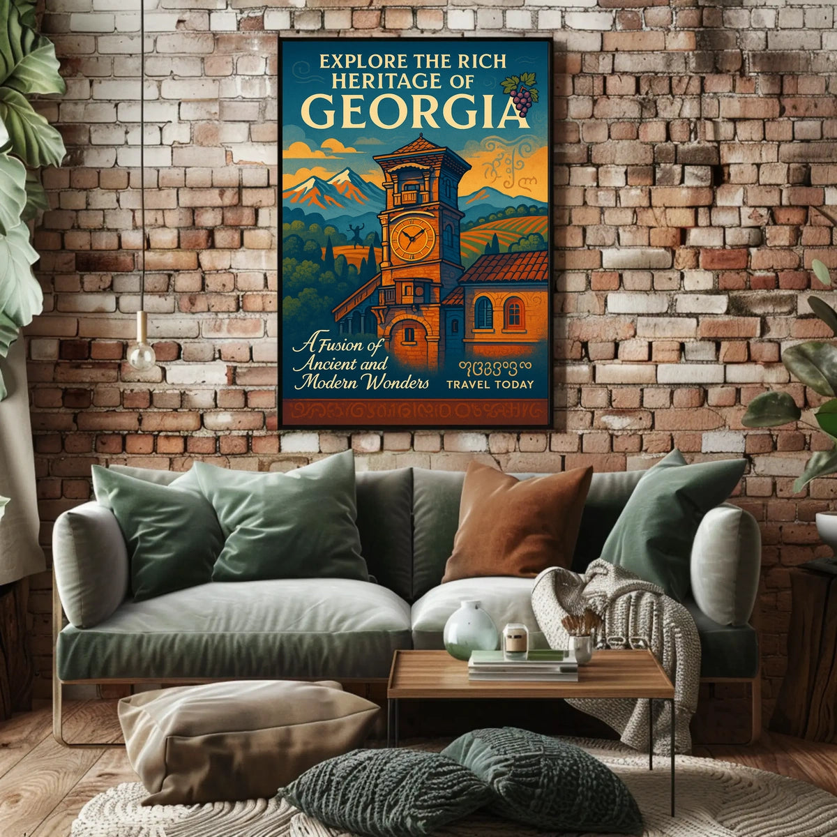 Explore The Rich Heritage Of Georgia Poster