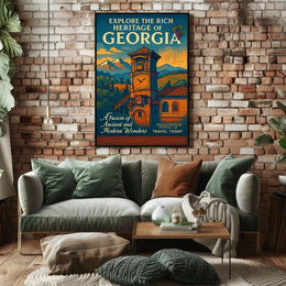 Explore The Rich Heritage Of Georgia Poster
